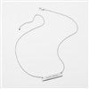 Product Thumbnail Back of Silver Bar Necklace