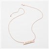 Back of Rose Gold Bar Necklace