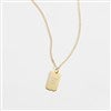 Gold/Sterling Silver Dog Tag Necklace