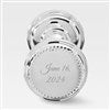 Engraved Silver Beaded Baby Rattle (end)