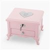 Engraved Footed Pink Jewelry Box   