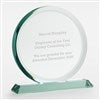 Product Thumbnail Round Jade Glass Award- Large 