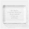 Engraved Crystal Rectangle Paperweight  