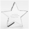 Engraved Crystal Star as Award