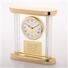 Gold and Glass Column Clock  