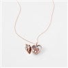 Rose Gold Heart Locket Open