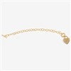 Product Thumbnail Gold Heart Toggle Bracelet Full View