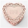 Rose Gold Scroll Heart Box (Top)