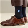 Product Thumbnail Navy Sock Model View