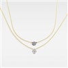 Product Thumbnail Double-Layer Necklace with Pave Pendants