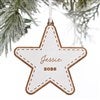 Product Thumbnail Star Ornament in White on Tree