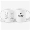Product Thumbnail 11 oz White Mug Front & Back View 