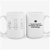 Product Thumbnail 15 oz White Mug Front & Back View 