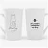 Product Thumbnail 16 oz White Mug Front & Back View 