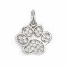 Product Thumbnail Silver Jeweled Paw Charm