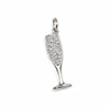 Product Thumbnail Silver Jeweled Champagne Flute Charm