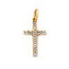 Product Thumbnail Gold Jeweled Cross Charm