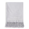 Product Thumbnail Embroidered Light Grey Throw