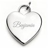 Product Thumbnail Engraved Heart Charm - Silver