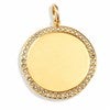 Product Thumbnail Jeweled Edge Disc Charm