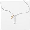 Product Thumbnail Gold Cross & Bar Necklace-Vertical