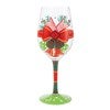 Product Thumbnail My Fancy Christmas Bow Wine Glass