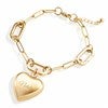 Product Thumbnail Gold Paperclip Charm Bracelet