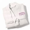 Product Thumbnail White Robe with Fuchsia Thread