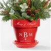 Product Thumbnail Etched Planter with Snowflake Icon