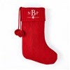 Product Thumbnail Embroidered Stocking with Snowflake Icon