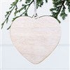 Blank Heart Wood Ornament