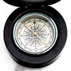 Black & Silver Compass Face