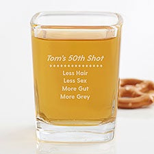 Personalized Shot Glasses - Birthday Troubles - 10237