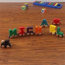 Personalized Wooden Name Train  - 1075D