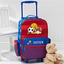 Personalized Boys Rolling Luggage - Sports - 11237