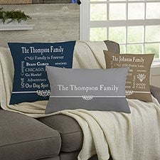 Personalized Keepsake Pillow - Family Memories - 11352