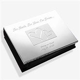 Engraved Silver Wedding Photo Album - Love Ever After - 1153