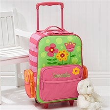 Personalized Kids Suitcases - Flowers Rolling Luggage for Girls - 12799