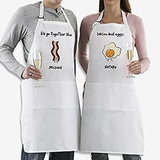 Personalized Aprons for Couples - We Go Together - 13014