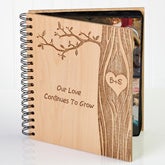Personalized Romantic Photo Albums - Carved In Love - 14096