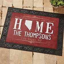 Personalized State Of Love Doormat - State Map - 14871