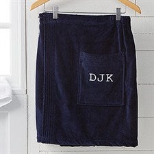 Men's Embroidered Velour Towel Wrap - 14902