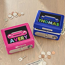 Personalized Kids Safe Cash Box - All Mine! - 15008