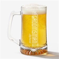 Engraved Groomsman Beer Mug - I Do Crew - 15761