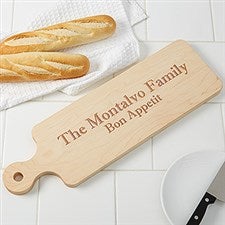 Personalized Maple Leaf Artisan Bread Board - 16125D