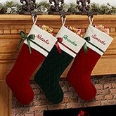 Personalized Quilted Christmas Stockings - Winter Classic - 16279