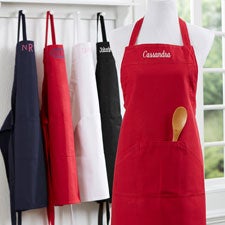 Embroidered Kitchen Apron - 16384