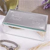 Personalized Bridesmaid Gift Mirrored Jewelry Boxes  - 12714