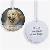 Personalized Pet Christmas Ornament - 2-Sided Pet Photo - 15249