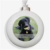Personalized Pet Christmas Ornament - 2-Sided Pet Photo - 15249